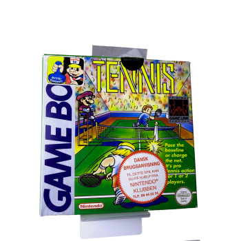 Tennis - Nintendo Game Boy - 1990 Gloss Sticker - HangTab - DMG-P-TN (CIB+) · Game Boy Classic